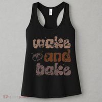 Retro Wake And Bake Funny Sourdough Starter Bread Baking Women's Tank Top thumb 3