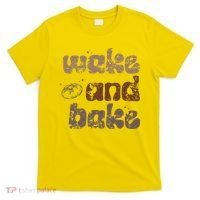 Retro Wake And Bake Funny Sourdough Starter Bread Baking T-Shirt thumb 0