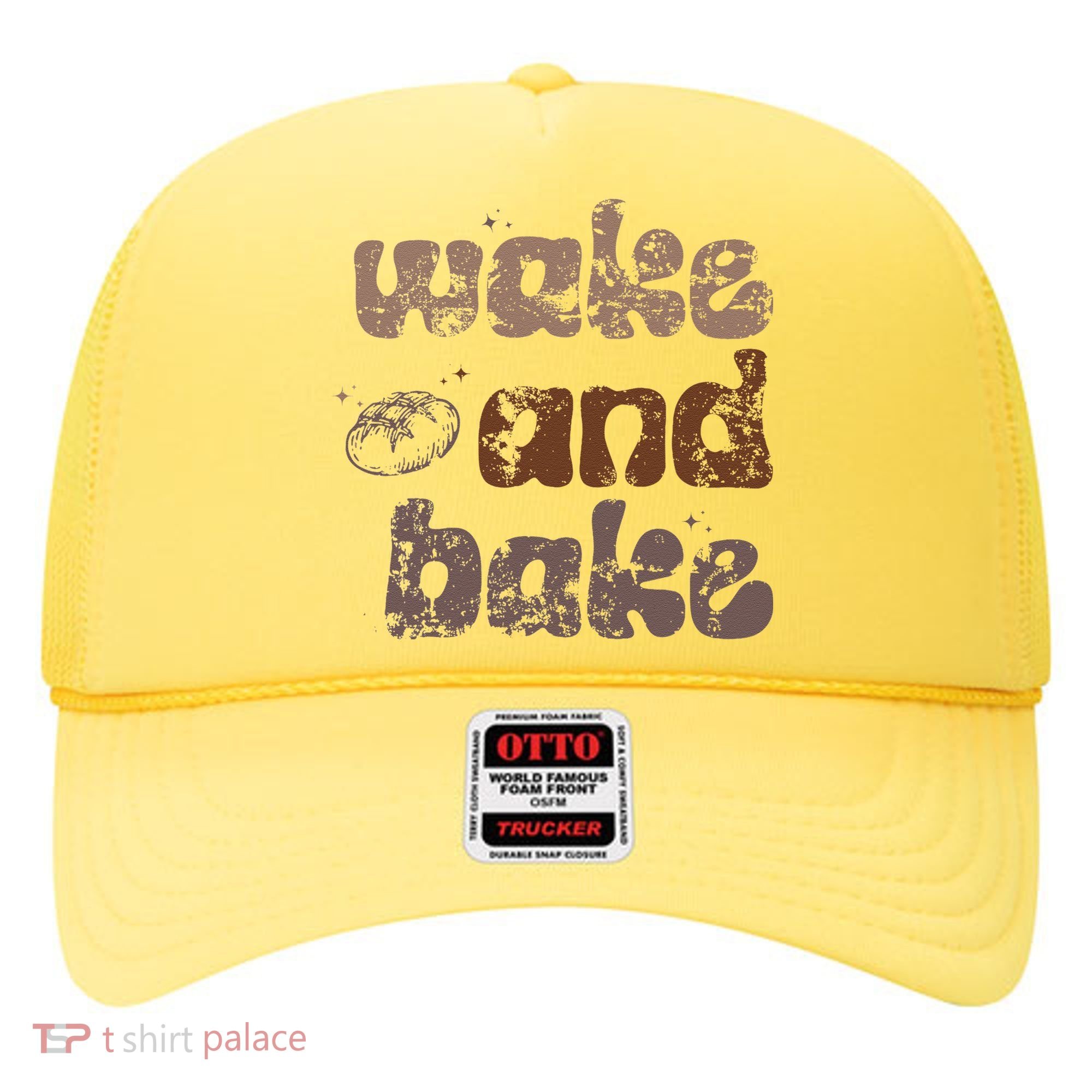 Retro Wake And Bake Funny Sourdough Starter Bread Baking Hat