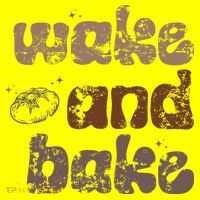 Retro Wake And Bake Funny Sourdough Starter Bread Baking Toddler T-Shirt thumb 2