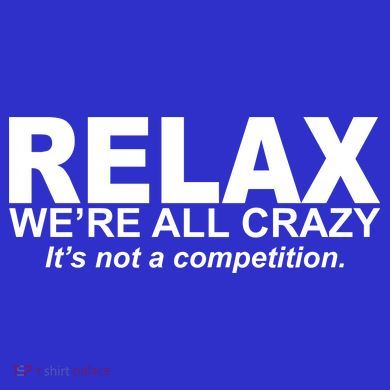 Relax We're All Crazy It's Not A Competition Pom Pom 12in Knit Beanie