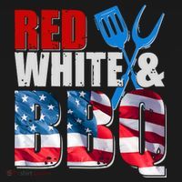 Red White And BBQ American USA Flag Women's Hoodie thumb 2