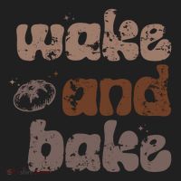 Retro Wake And Bake Funny Sourdough Starter Bread Baking Tumbler thumb 3