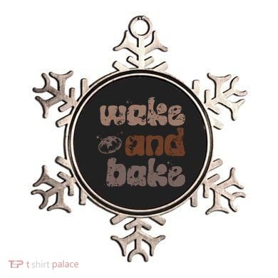 Retro Wake And Bake Funny Sourdough Starter Bread Baking Ornament