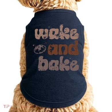 Retro Wake And Bake Funny Sourdough Starter Bread Baking Doggie Tank