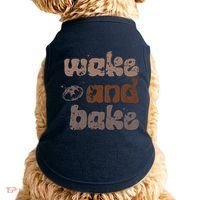 Retro Wake And Bake Funny Sourdough Starter Bread Baking Doggie Tank thumb 0