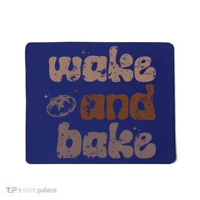 Retro Wake And Bake Funny Sourdough Starter Bread Baking Mousepad