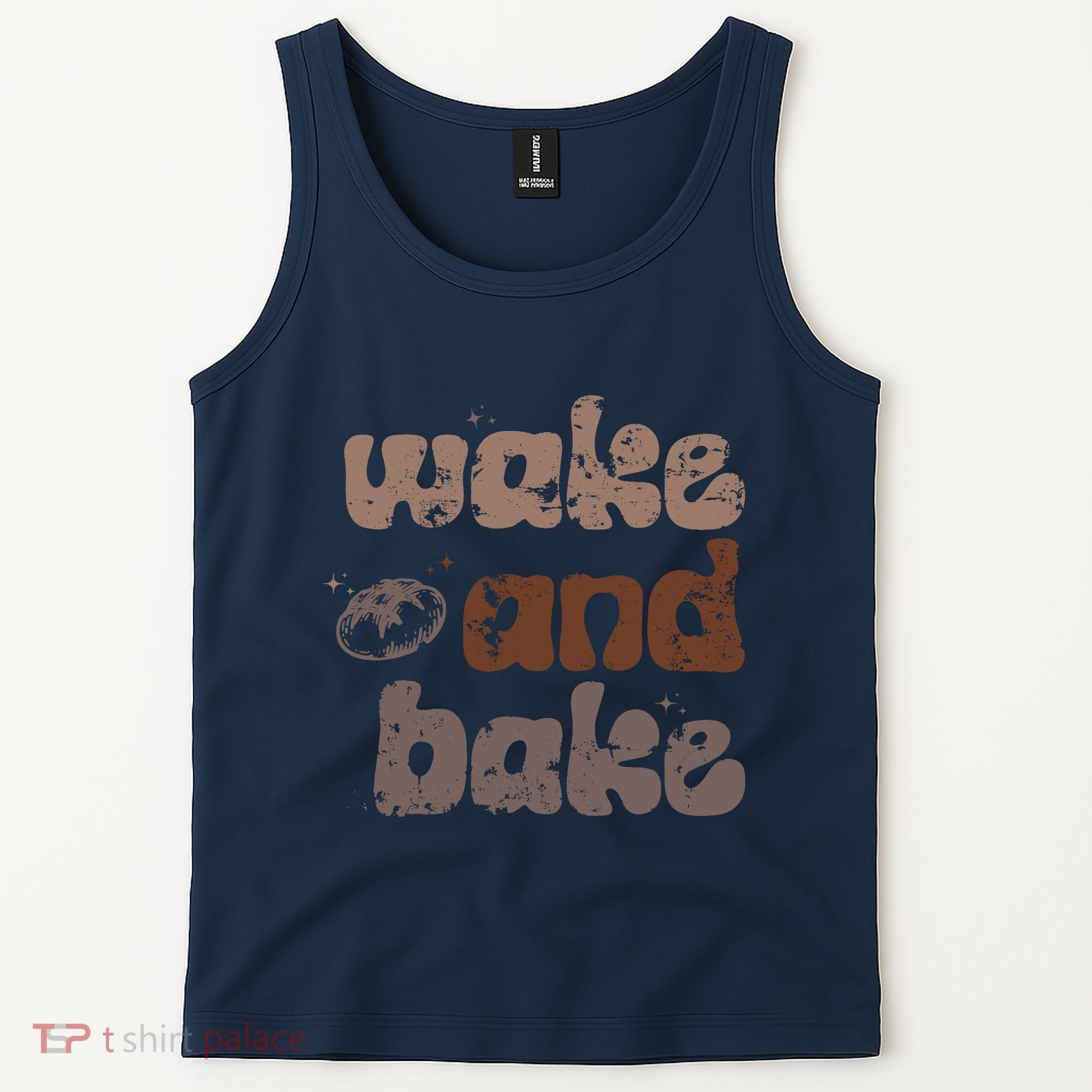 Retro Wake And Bake Funny Sourdough Starter Bread Baking Tank Top