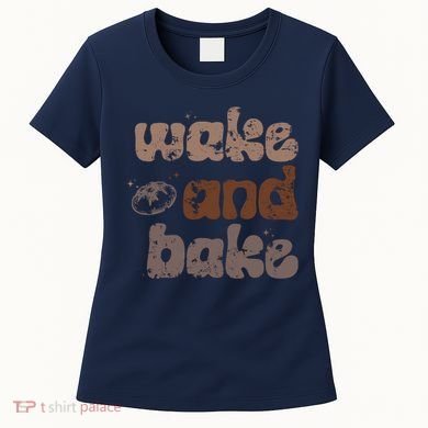 Retro Wake And Bake Funny Sourdough Starter Bread Baking Women's T-Shirt