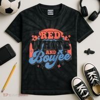 Red White And Boujee 4th Of July Kids Tie-Dye T-Shirt thumb 2
