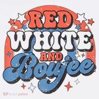 Red White And Boujee 4th Of July Women's Hoodie thumb 2