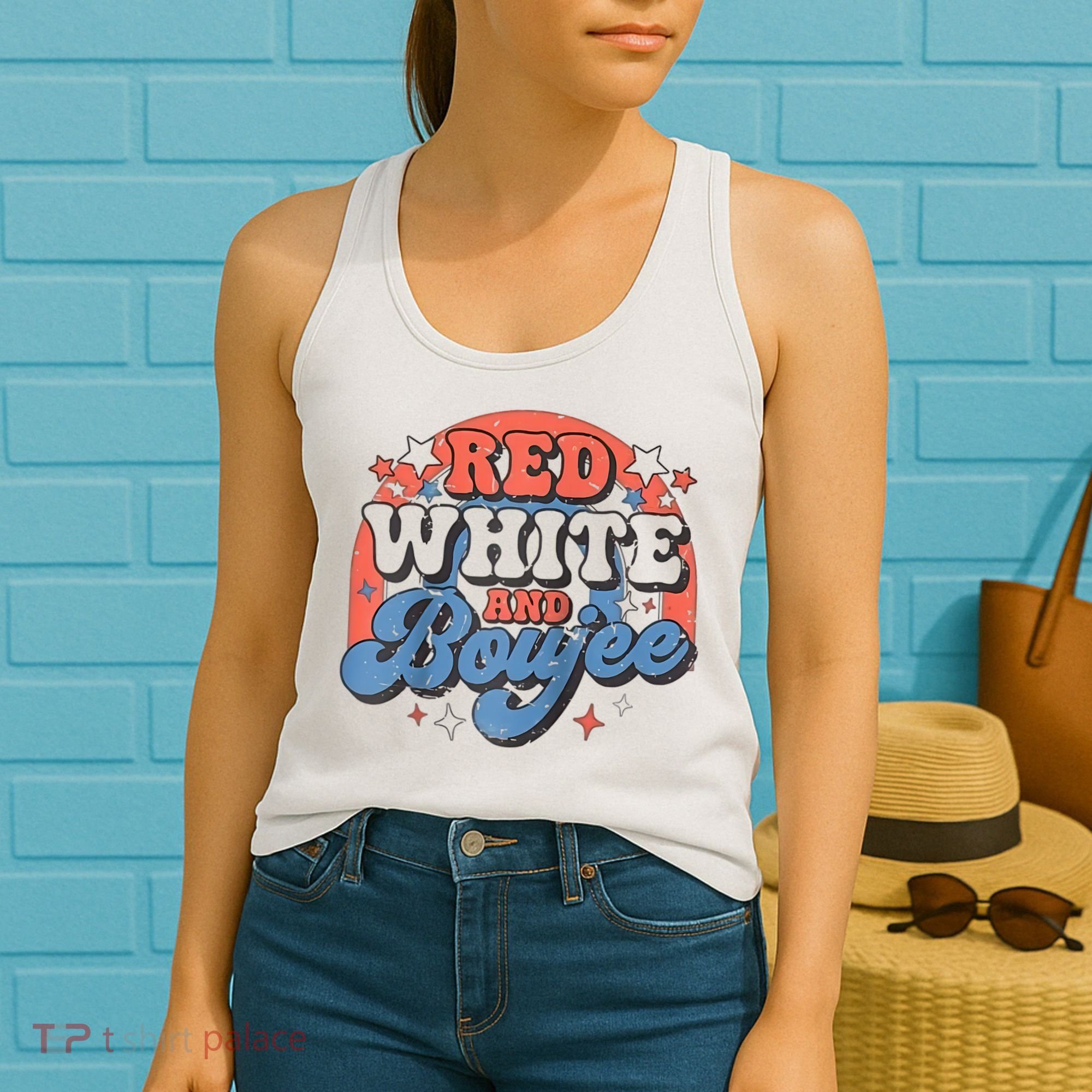 Red White And Boujee 4th Of July Women's Tank Top
