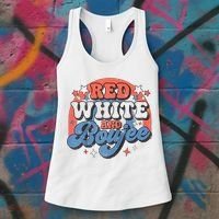 Red White And Boujee 4th Of July Women's Tank Top thumb 3