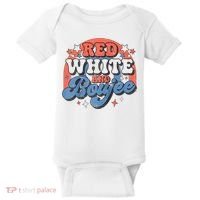 Red White And Boujee 4th Of July Baby Bodysuit thumb 0