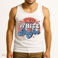 Red White And Boujee 4th Of July Tank Top thumb 3