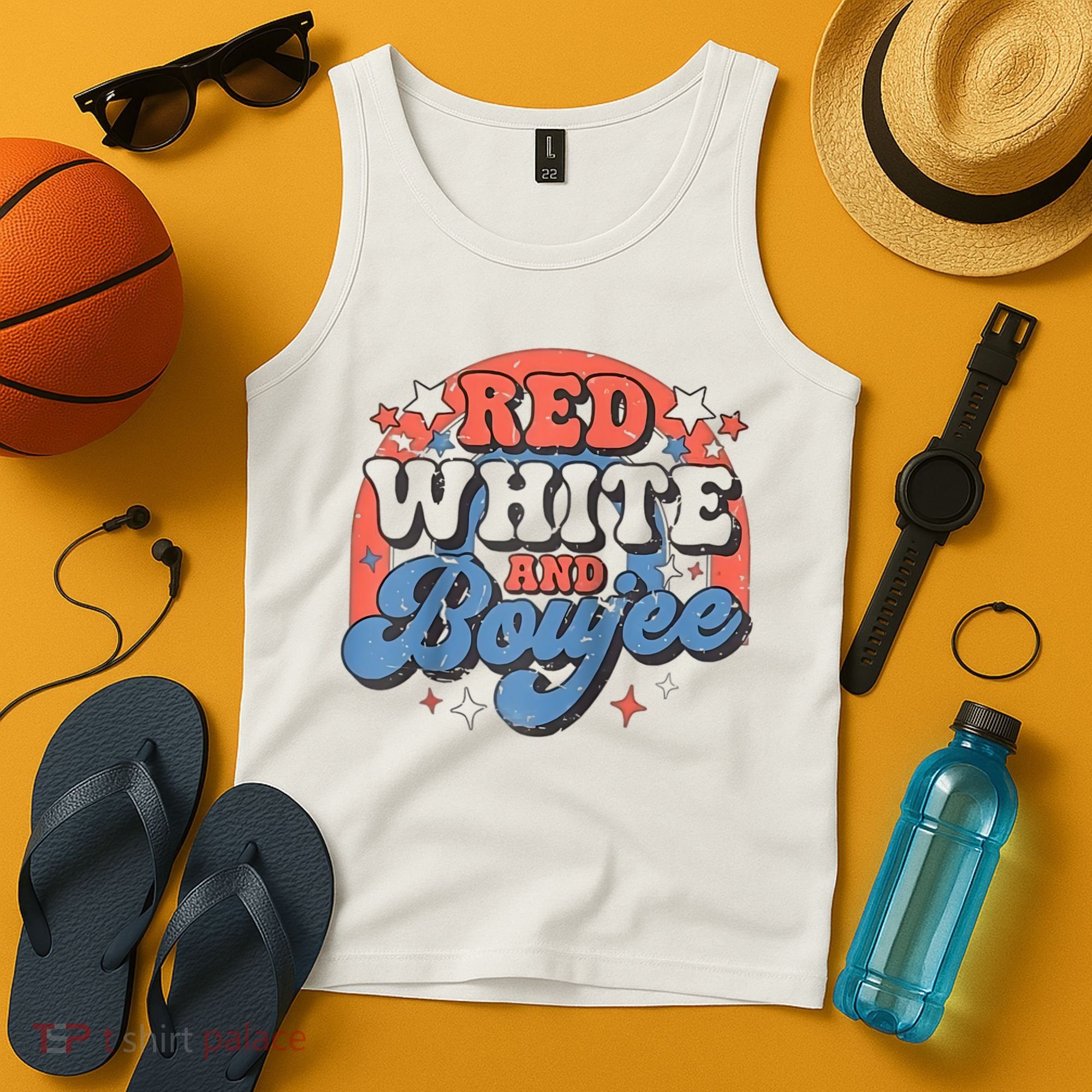 Red White And Boujee 4th Of July Tank Top