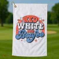 Red White And Boujee 4th Of July Golf Towel thumb 1