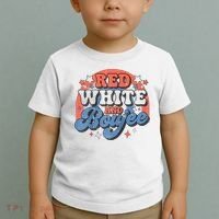 Red White And Boujee 4th Of July Toddler T-Shirt thumb 2