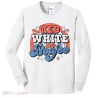 Red White And Boujee 4th Of July Kids Long Sleeve Shirt thumb 0