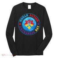 Ribbon World Autism Awareness Day Long Sleeve Shirt thumb 0