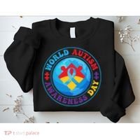 Ribbon World Autism Awareness Day Sweatshirt thumb 2