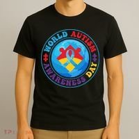 Ribbon World Autism Awareness Day T-Shirt thumb 3