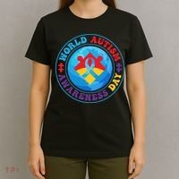 Ribbon World Autism Awareness Day T-Shirt thumb 4