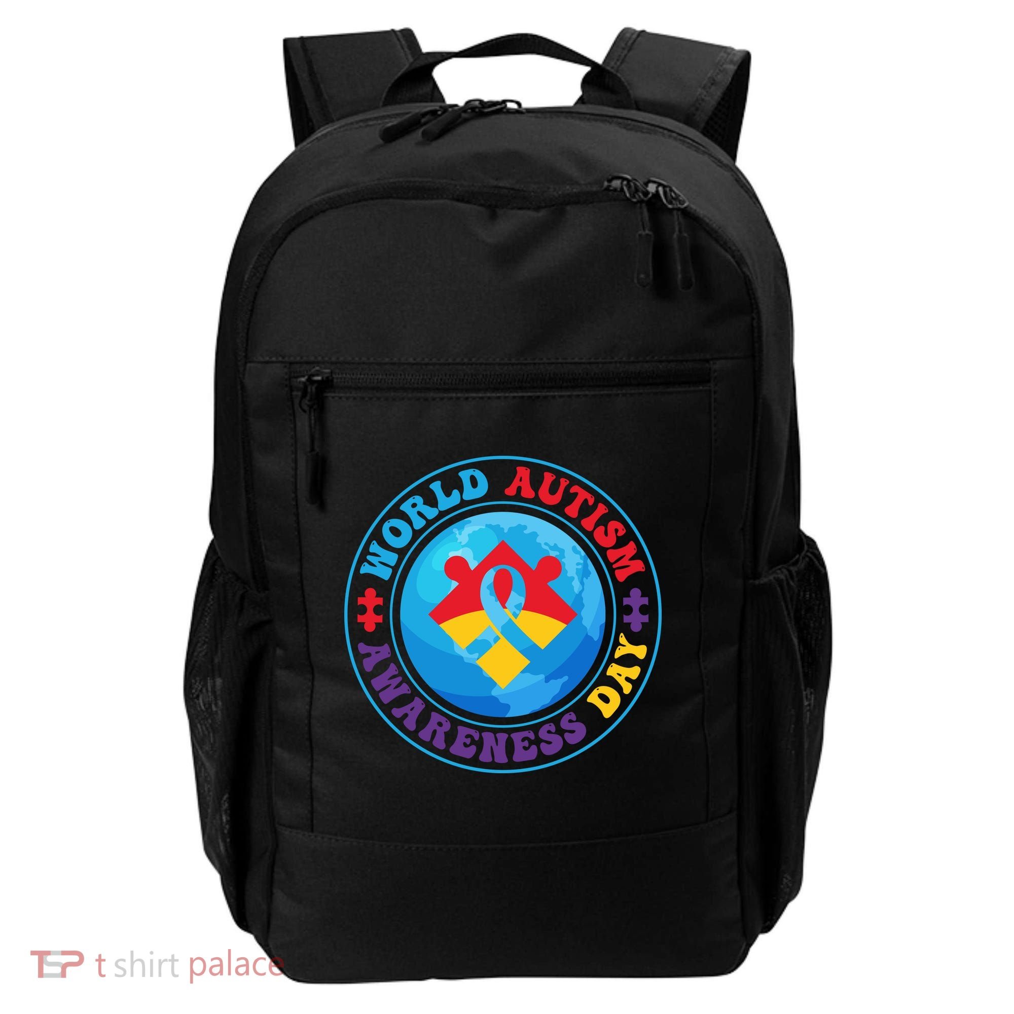 Ribbon World Autism Awareness Day Backpack