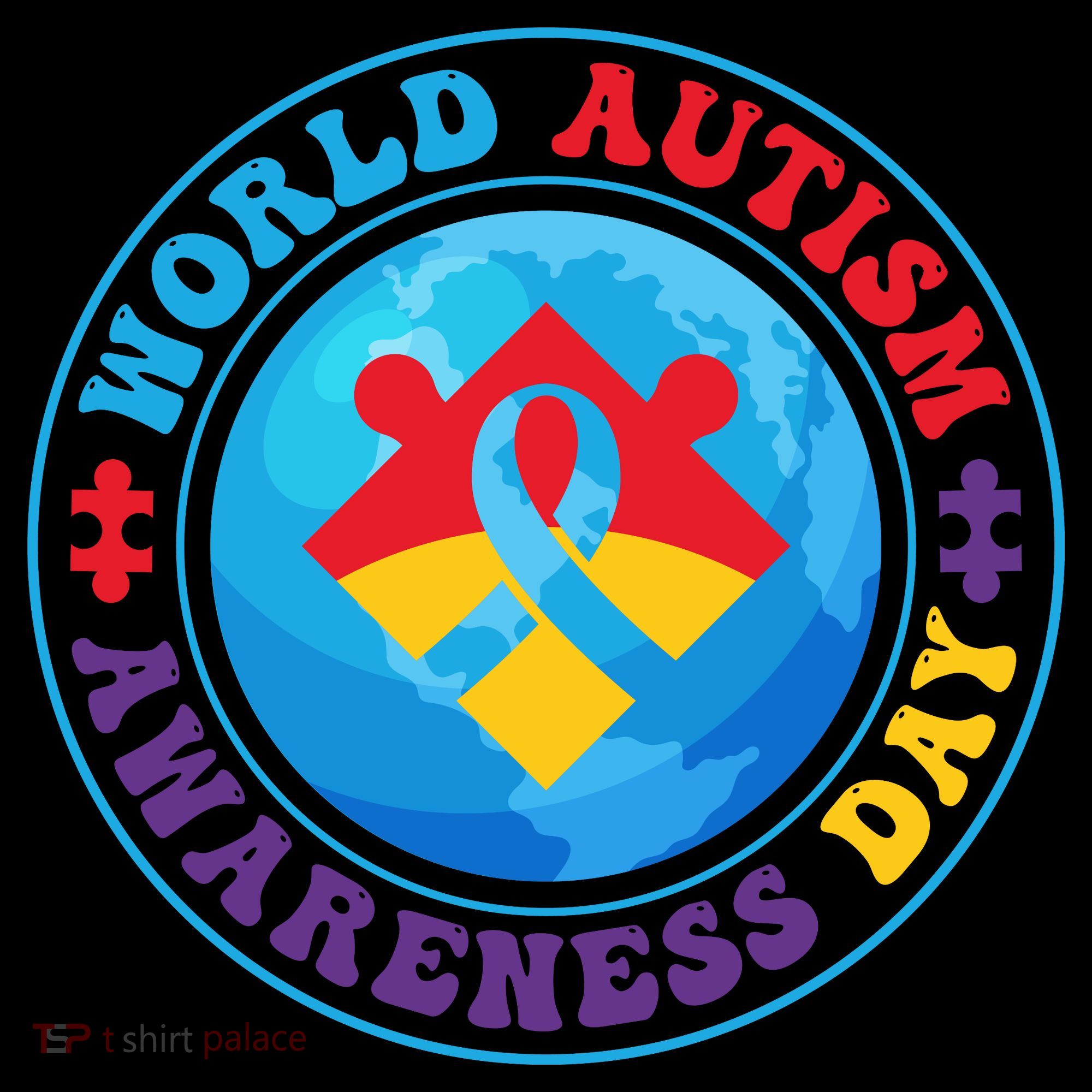Ribbon World Autism Awareness Day Coffee Mug