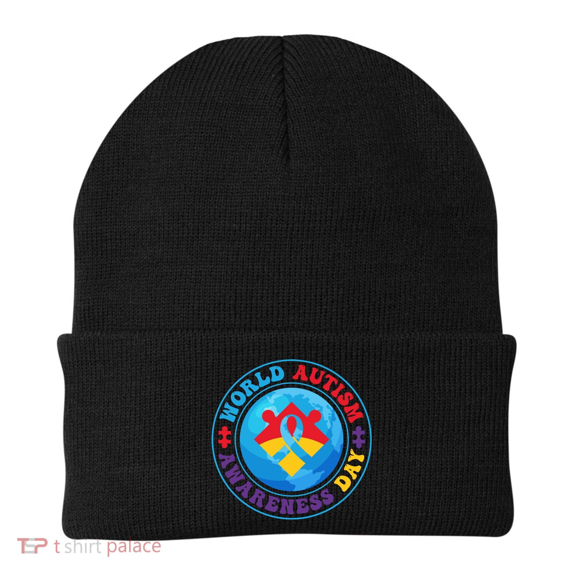 Ribbon World Autism Awareness Day Beanie