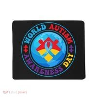 Ribbon World Autism Awareness Day Mousepad thumb 0