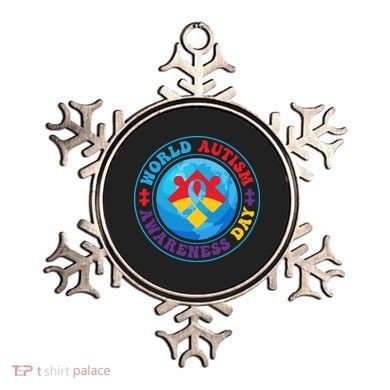 Ribbon World Autism Awareness Day Ornament