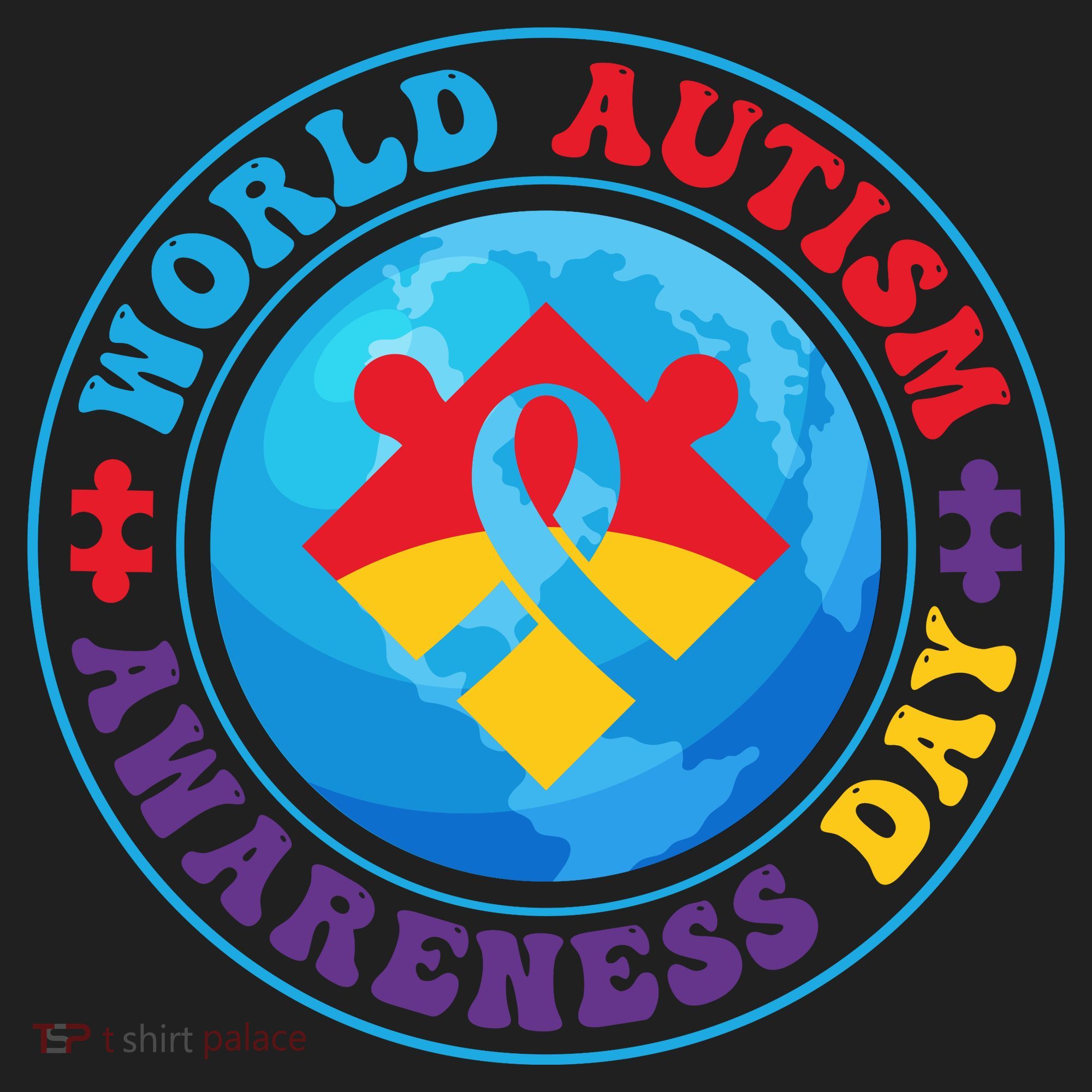 Ribbon World Autism Awareness Day Hat