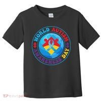 Ribbon World Autism Awareness Day Toddler T-Shirt thumb 0