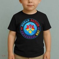 Ribbon World Autism Awareness Day Toddler T-Shirt thumb 2