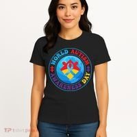 Ribbon World Autism Awareness Day Women's T-Shirt thumb 4