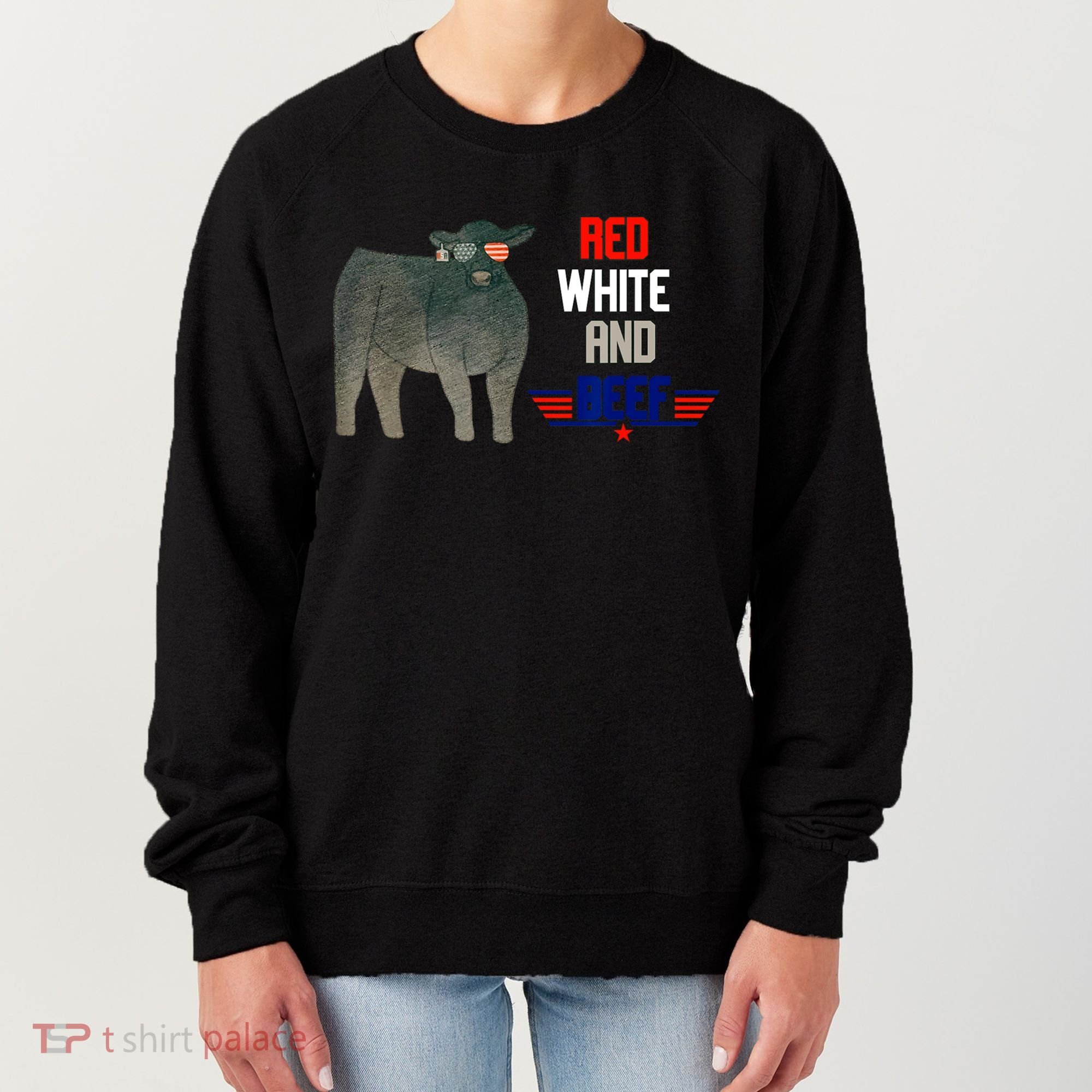 Red White And Beef Women's Sweatshirt