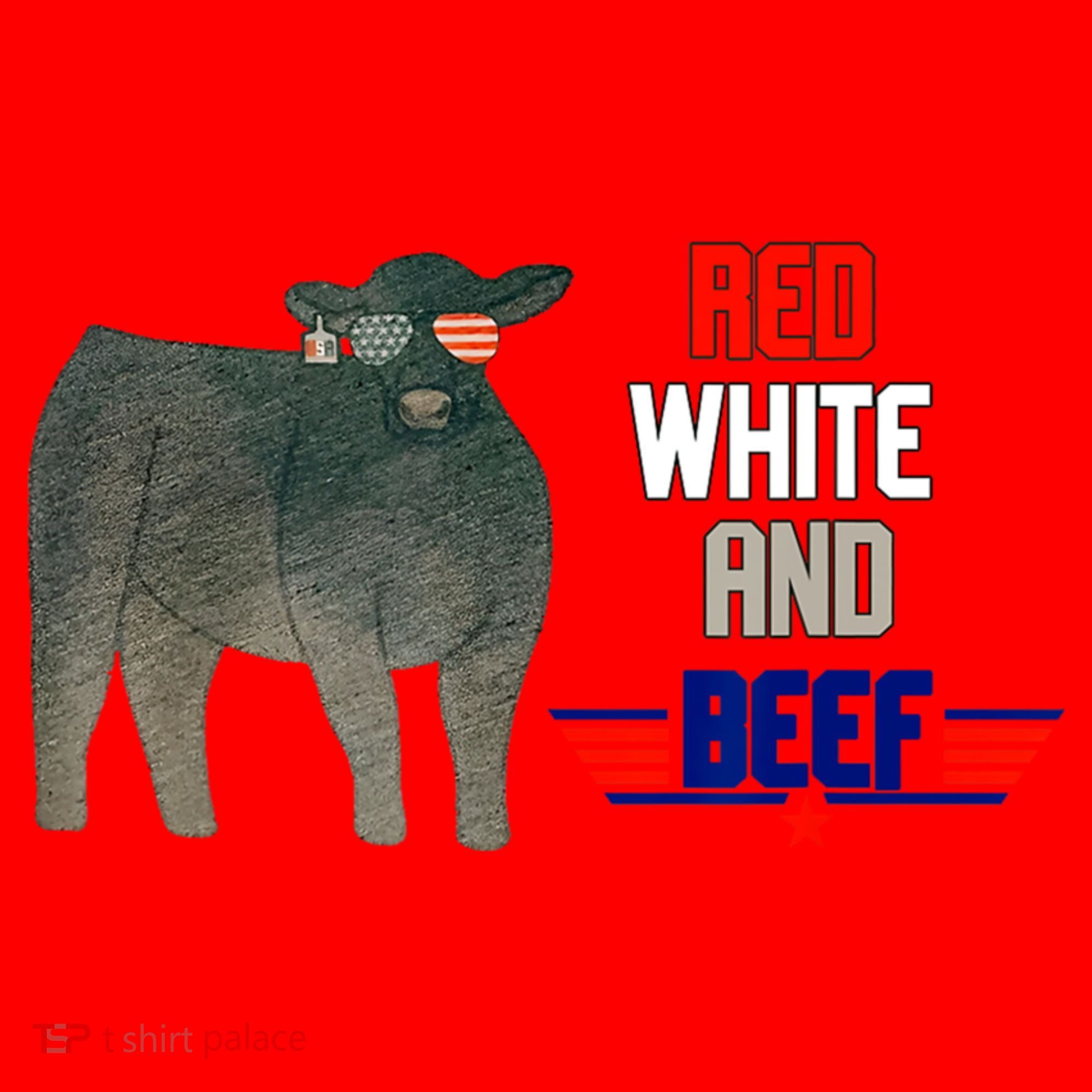 Red White And Beef Santa Hat