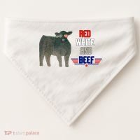 Red White And Beef USA-Made Doggie Bandana thumb 0