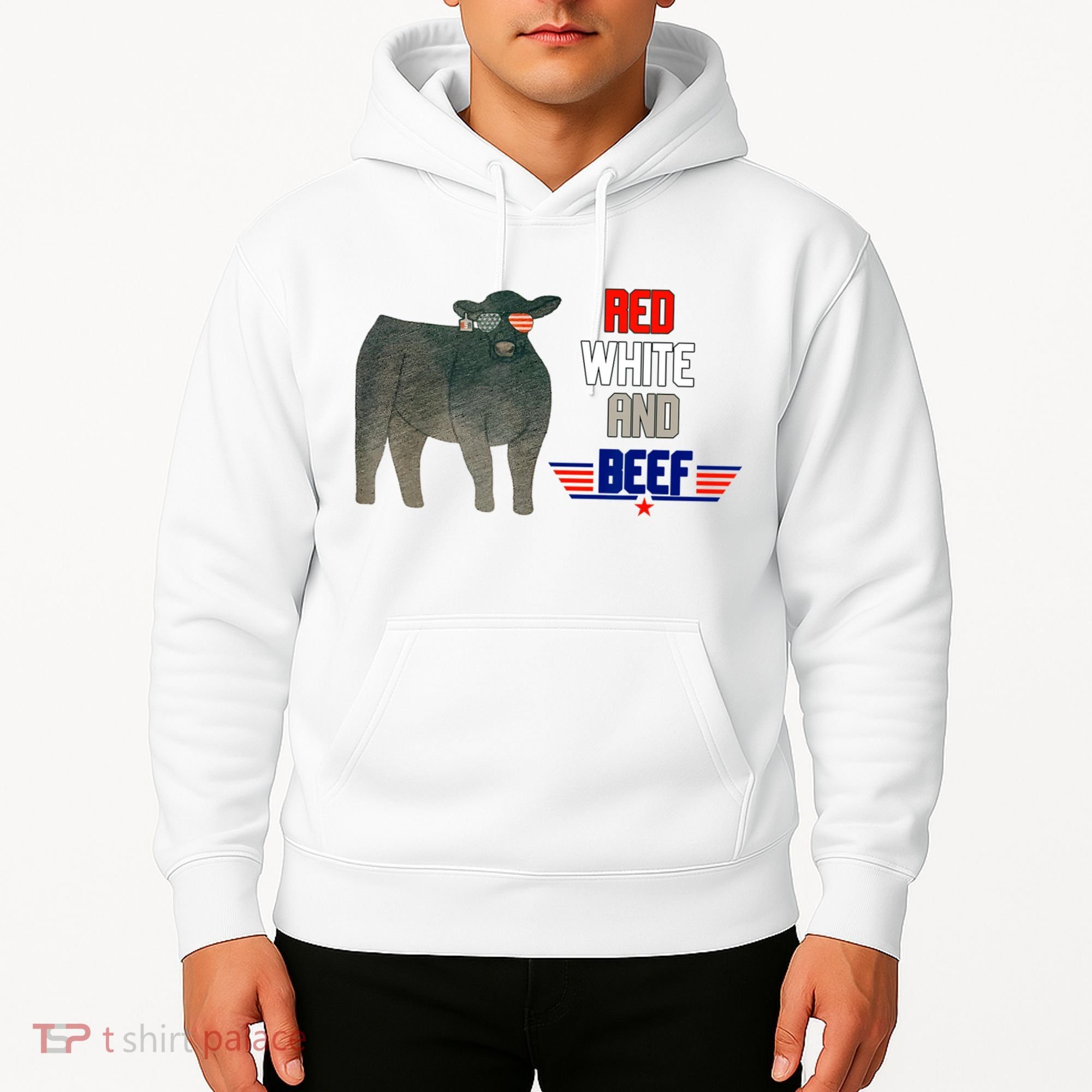 Red White And Beef Hoodie