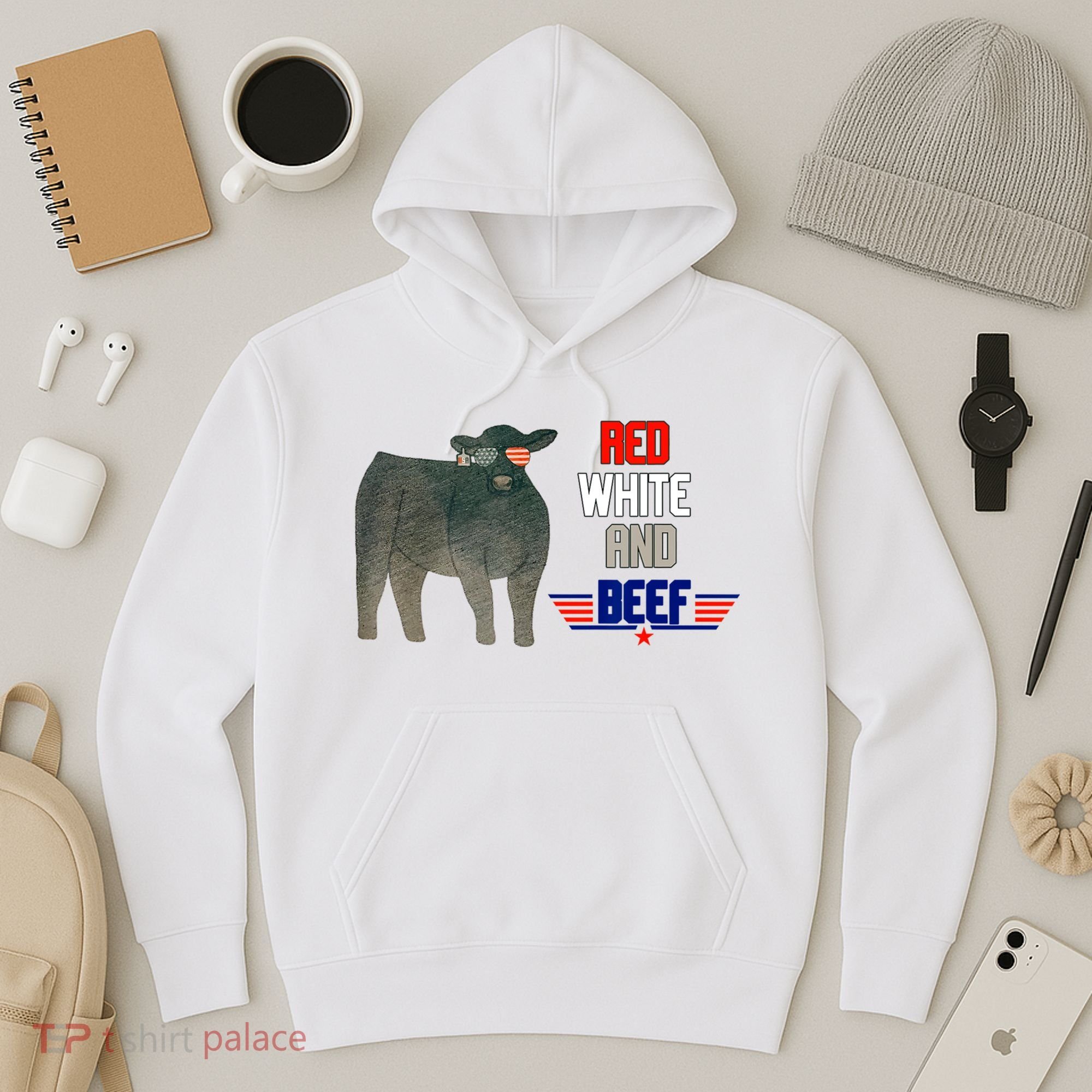 Red White And Beef Hoodie