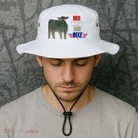 Red White And Beef Bucket Hat thumb 2