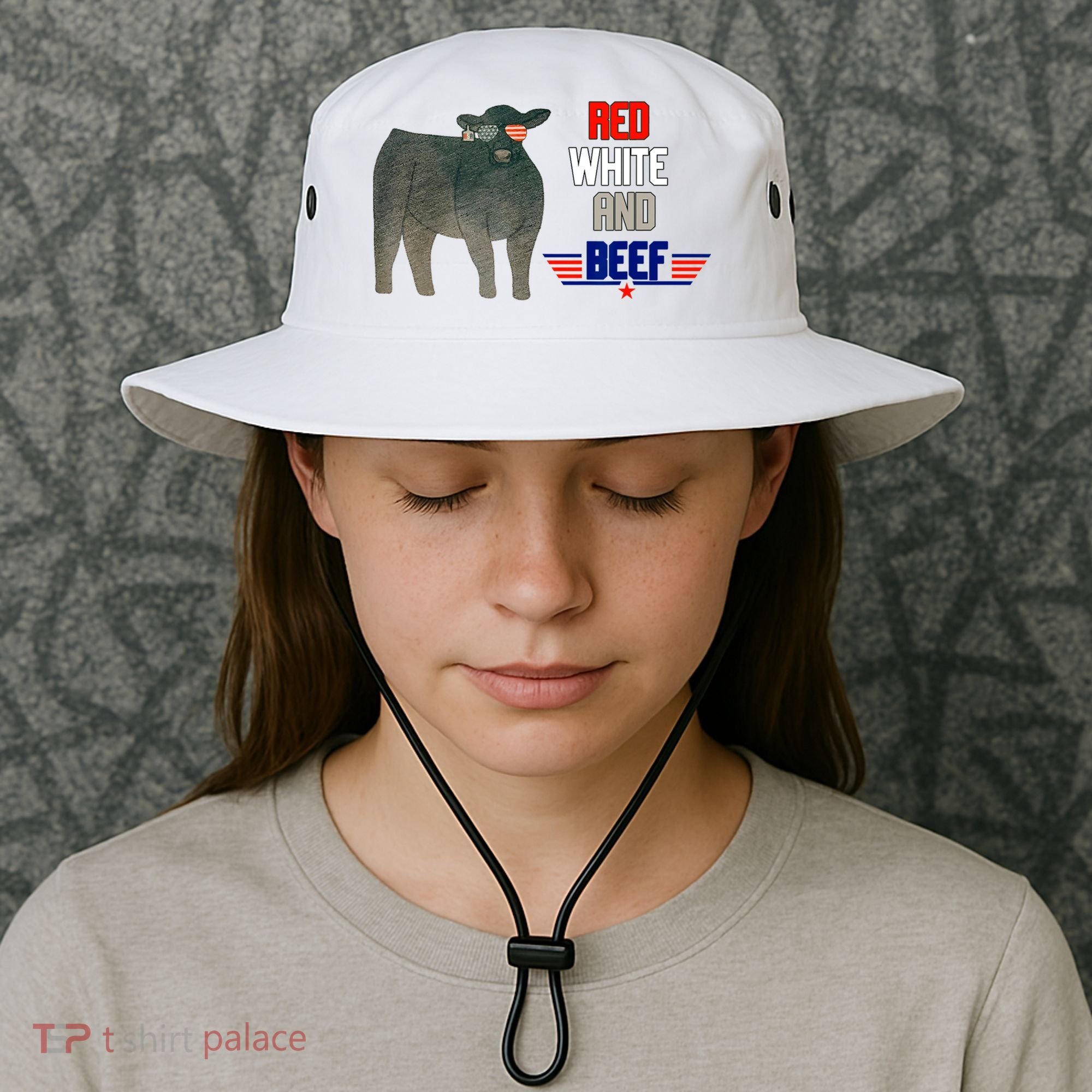 Red White And Beef Bucket Hat