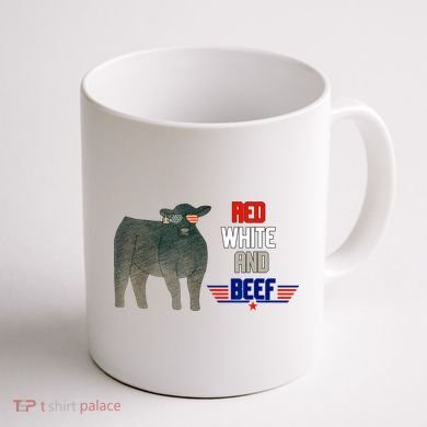 Red White And Beef Coffee Mug back
