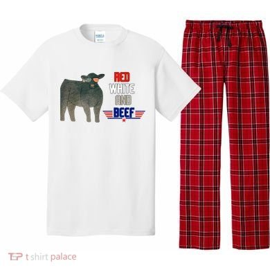 Red White And Beef Pajama Set