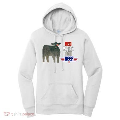 Red White And Beef Women's Hoodie