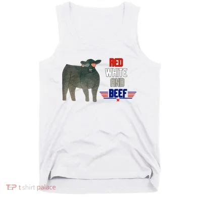 Red White And Beef Tank Top