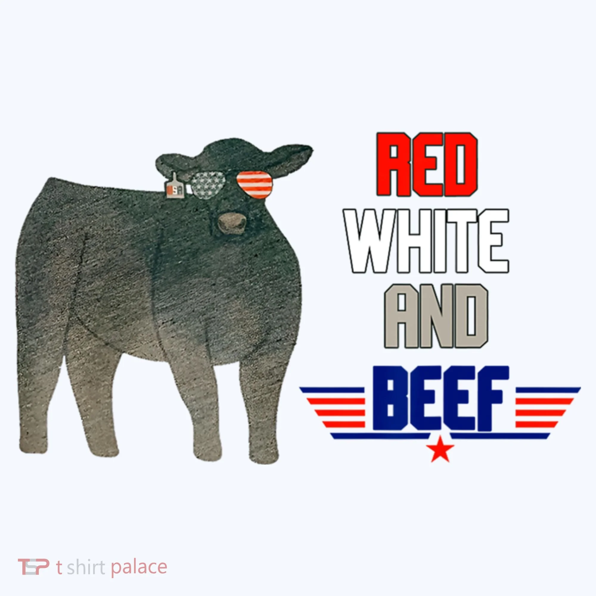 Red White And Beef Golf Towel