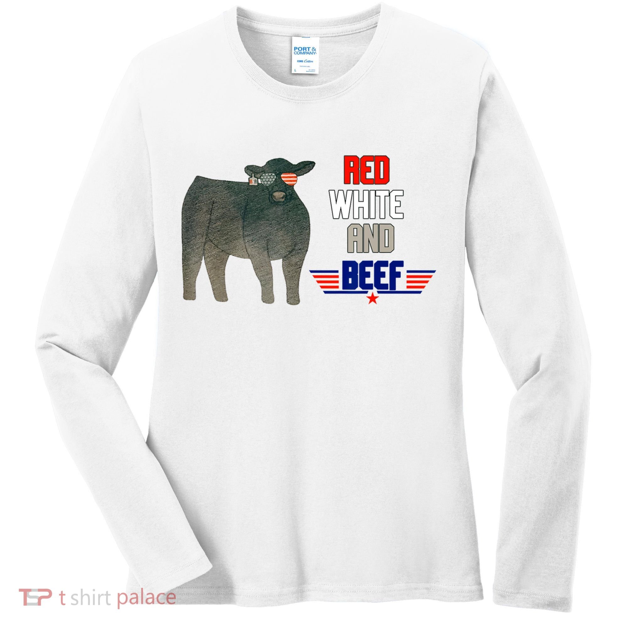 Red White And Beef Women's Long Sleeve Shirt