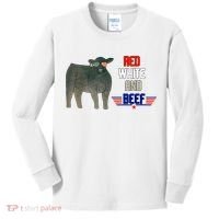 Red White And Beef Kids Long Sleeve Shirt thumb 0